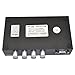 iKKEGOL 4 Port VGA Switch Audio Video Switcher Box (HDDB15+3.5mm) 4 x 1 SVGA Selector 4 PC in 1 Out for Monitor LCD Projector