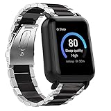 Compatible for 3Plus Vibe Plus Band, Lamshaw Quick Release Stainless Steel Metal Replacement Straps...