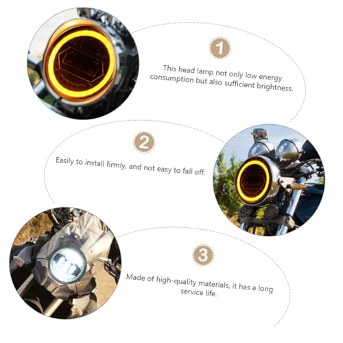 Faro LED para moto Mipcase luz delantera para condiciones climáticas adversas 7