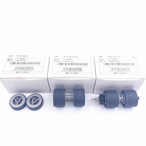 Oklili Pa03575-K011 Pa03575-K012 Pa03575-K013 Pick Roller Set Brake Roller Separator Roller Compatible With Fi-6400 Fi-6420 Fi-6800 Fi-7800 Fi-7900 #TOP11