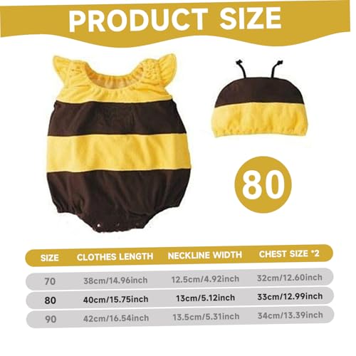 Disfraz de abeja para bebé de algodón con gorro m 2