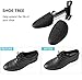 Ahberxig 2 Pairs Plastic Shoe Trees for Men (Black)