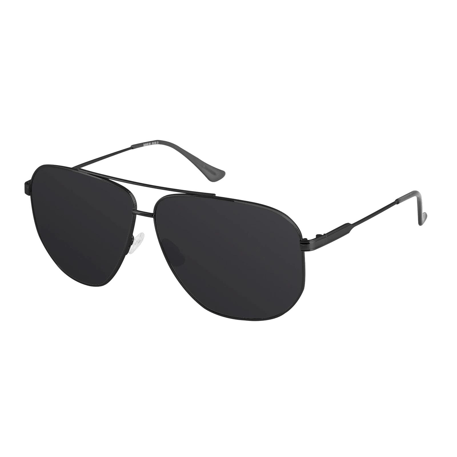 PVAXUSPBC XXL Size Extra Large Polarized Sunglasses for Men with Big Wide Heads Metal Glasses lentes de sol para hombre 8221