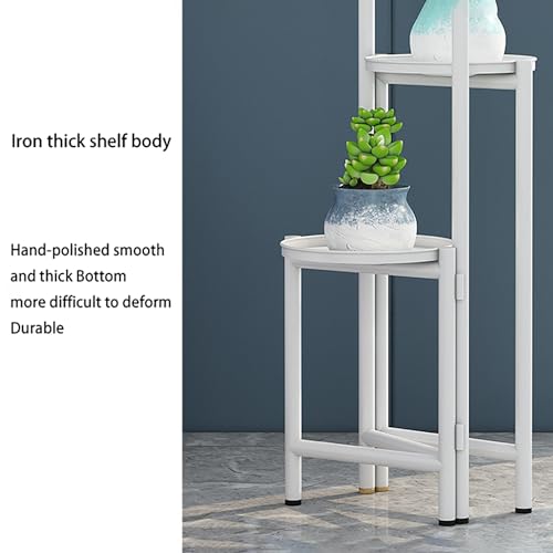 Support de plante à 3 niveaux compact pour optimiser l'espace des petits salons