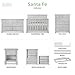 Evolur Cheyenne and Santa Fe Double Dresser, 7 Deep and Roomy Drawers, Comes Assembled, Solid Wood Drawers, Included Anti-Tip Kit, Antique Mist