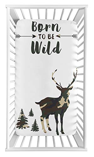 Sweet Jojo Designs CRIBSHEET-WOODLANDCAMO-SP Woodland Camo Deer Boy Fitted Crib Sheet Baby Or Toddler Bed Nursery Photo Op thumb #1