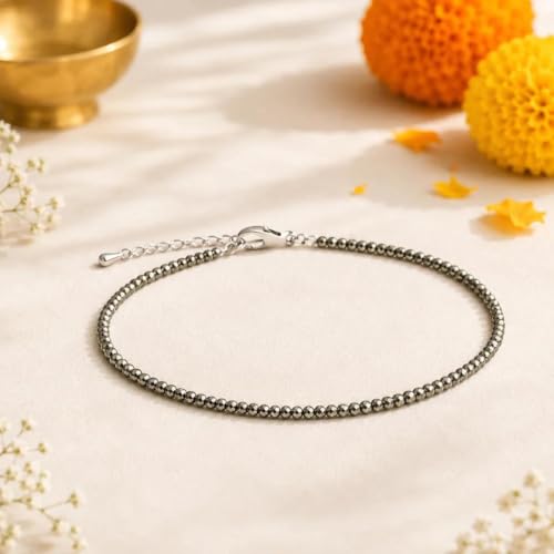 Image of Foot Bracelet for Women | Spiritual Crystal-Inspired Jewellery for Meditation & Daily Wear | Adjustable Ankle Bracelet