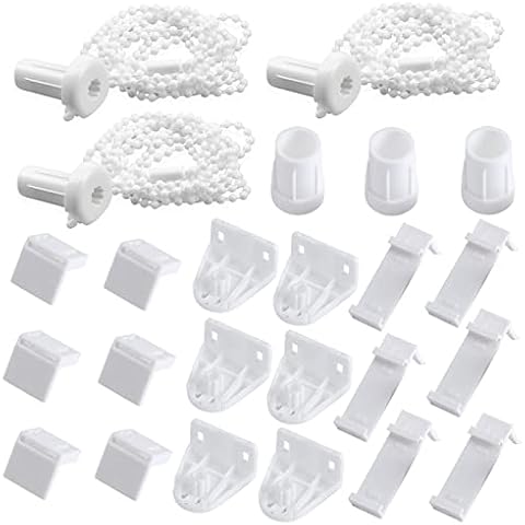Kraeoke Roller Blind Bracket Set of 3 17 mm Roller Blind Fittings No Drilling Replacement Parts Roller Blind for Roller Blinds Cover