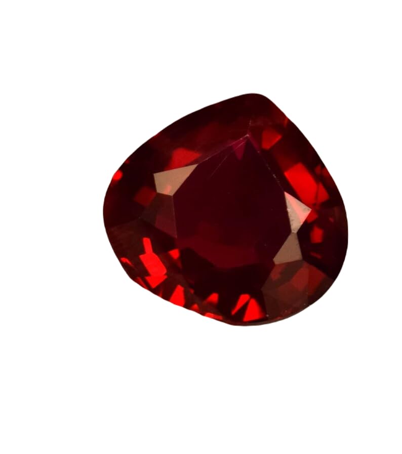 Grenat naturel cœur 11mm pour réparer ou personnaliser une bague ancienne