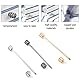 LONGHAO 3 pcs,Krawatte Kragen Pin,Kragen Bar Pins,Kragennadel,Klassische Krawattennadel,Krawattennadeln FüR Herren Silber,Klassischer Metall Krawattenklammern,FüR vatertagsgeschenk für papa