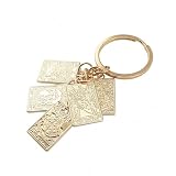 VEOWOO Tarot Card Keychain – Luckly Keychains Bag Charms for Women with Game Talisman Charms, Cool Key Chains Gifts for Gaming Lovers