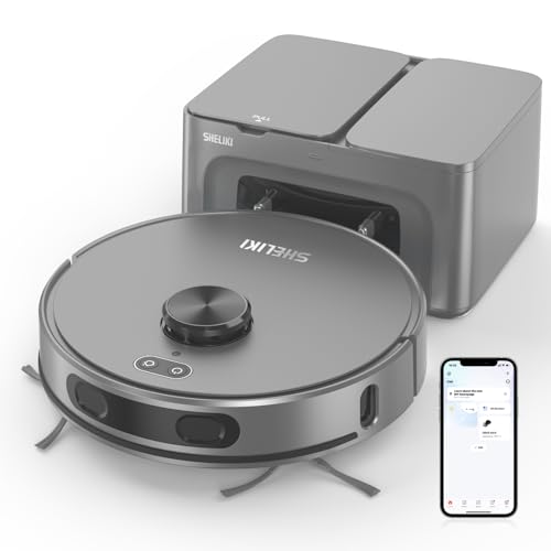 SHELIKI GW9 Robot Vacuum Mop | LiDAR & 70-Day Emptying