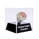 guancrown Fantasy Basketball League Champion Championship Trophy Rings Prize… (size 10, ring included case)