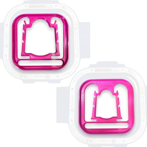 Sock Hoop Insert for 5.5 Mighty Hoop Magnetic Hoop Custom Fit Sock and Glove Embroidery Insert for Secure & Easy Machine Embroidery Hooping for Custom DIY Socks and Gloves (Adult-Pink)