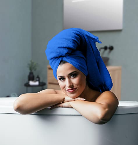 Avalon Towels Luxury 8 Piece Towels Set, 2 Bath Towels, 2 Hand Towels And 4 Washcloths Ring Spun Cotton 600 Gsm, Highly Soft And Absorbent Towels For Bathroom, Hotel And Spa Quality (Royal Blue) #TOP2