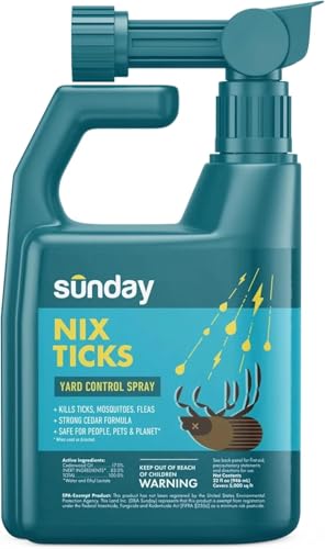 Sunday Nix Ticks Spray – 32 oz 4‑Week Protection