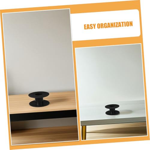 GLEAVI 6 piezas Organizador de Cable Extensión con Bobina de Almacenamiento de Plástico para Cables bajo Escritorio miniatura 3