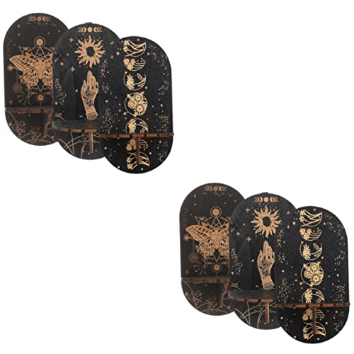 Zerodeko Suporte De Exibição De Cristal Estante Preta Decoração De Bruxa Decoração Preta Cremalheira