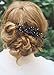 Missgrace Women Black Crystal Hair Comb Special Occasion Headpiece Black Women Hair Accessories
