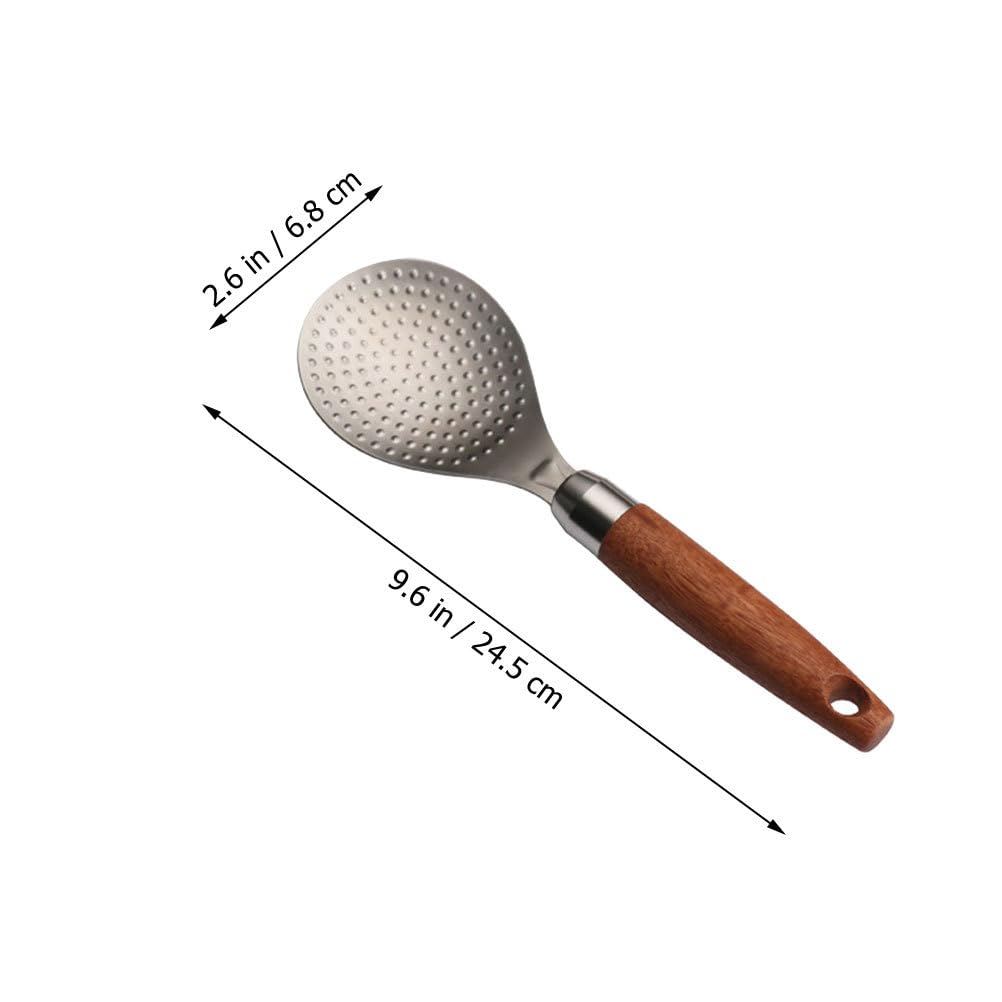 OFFSCH 304 Stainless Steel Rice Spoon Household Non-Stick Paddle for Rice Kitchen Utensil for Home/Restaurant