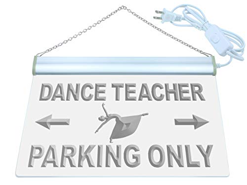 ADVPRO Dance Teacher Parking Only LED Neon Sign Red 16 x 12 Inches st4s43-m264-r