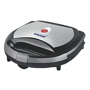 Euroline EL-008T Sandwich Maker Toaster | Non-Stick plates with 750 Watts | Easy to Clean | 1 Year Warran