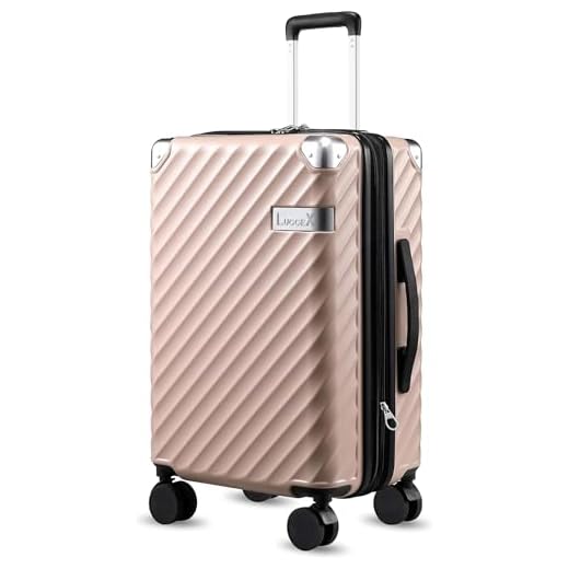 LUGGEX Stylish Hard Shell Carry-On Suitcase