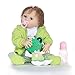 STKASE® 22 Pulgadas 60cm Reborn Bebé Muñecas Suave Vinilo de Silicona Renacer Lifelike Recién Nacido Magnética Boca Niño Niña Regalo Juguete Muñecos Bebé para niños Mayores de 3 años