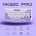 AJAZZ AK820 Pro Gasket Mechanical Keyboard Hot-Swappable BT/2.4G/Cable|4000mAh|TFT Screen|South-Facing RGB|Volume Control Foam for Win/Mac/PC