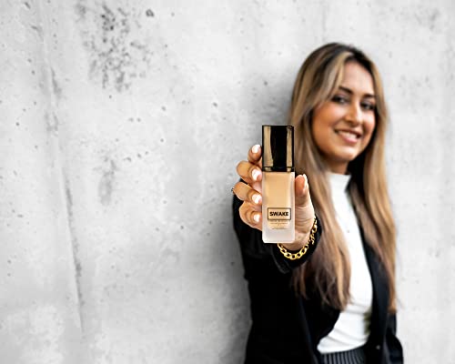 Swake Foundation (Oak) – Water Resistant, Sweatproof Foundation For Long Lasting Natural Glow With Anti-Aging & Sweat Resistant Formula #TOP4