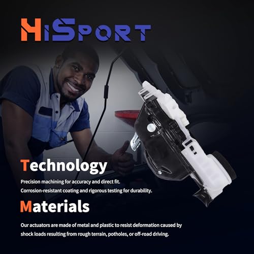 Image of HiSport Front Left Driver Door Latch Lock Actuator 931-494 Compatible with Toyota Tacoma 2005-2015, Yaris 2007-2015, Prius 2006-2012, FJ Cruiser 2007-2014, Avalon 2005-2012