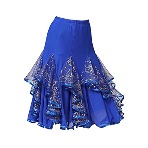 Robe de latin broderie sequins et filet style haute performance - 6