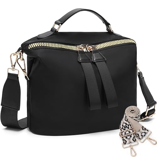 Women's Crossbody Bag - Soft Cloth Shoulder Bag, Lightweight Waterproof Purse, Stylish Slash-Proof Casual Bag
