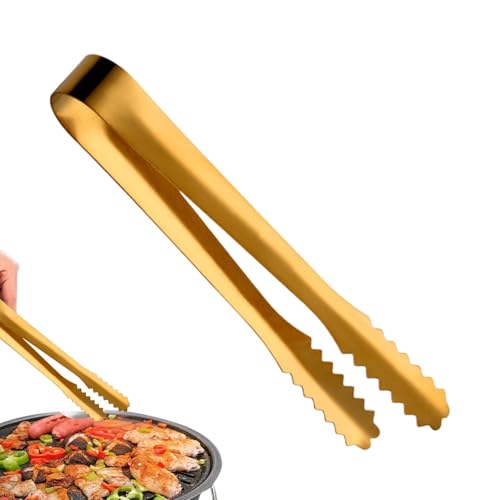 Pinze per snack - Pinze per zucchero in acciaio inox | Pratico di cucina con pinze per servire verdure, insalate, pane e torte | Pinze per snack con denti pa