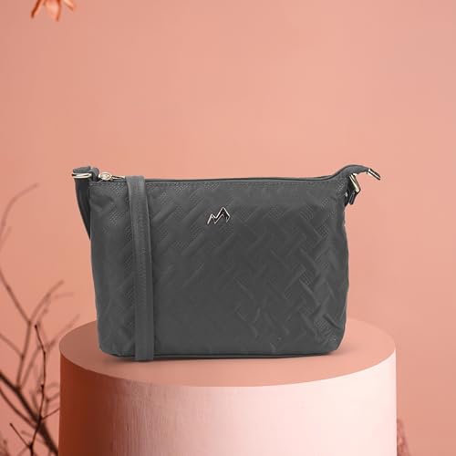 Image of Metro Women Casual Fabric Soft Body Zipper closure Quilted Sling Bag