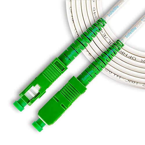 Satellitesale Digital Scp/Ac Fiber Optic Ofnr Patch Cable Simplex Sc-Standard Connector 2.9Mm O.d. White Cord 6 Feet #TOP15