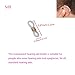 50 Pcs Transparent Hearing Aid Holder, Anti-Lost Aids Glasses Connectors for Eyeglass and Aids Users