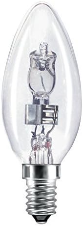 Pack of 10 x Bell 05202 28 Watt Candle Light Bulbs - Small Edison Screw E14 SES 2700K 230/240V AC + Free LED Keyring Torch