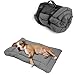 Hund und günstig Kaufen-Norhogo Hundebett Tragbares Matratze Wasserdicht, Faltbare wasserdichte Hundebett matratze, Hundereisedecke für Outdoor-Reisen, Hundekiste, Sofa, Boden, Auto, Gras, 90 * 60cm Grau