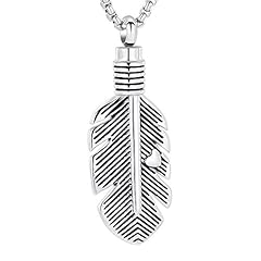 Heart Feather(silver tone)