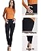 Bamans Yoga Dress Pants, Tummy Control Workout Leggings for Women, Office Strechy Skinny Pants, Black L