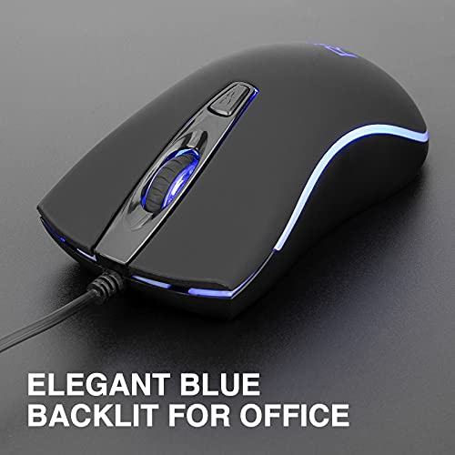 Rii Wired Mouse, Rm105 Usb Computer Mouse,Rgb Optical 1600 Dpi Office Mice For Pc,Computer,Laptop,Desktop,Windows (10 Pack) #TOP1
