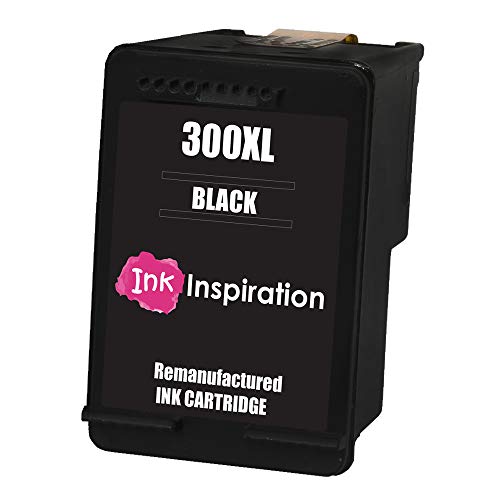 Ink Inspiration Negro Cartucho de Tinta Remanufacturado para HP 300 300XL Deskjet D1660 D2530 D2545 D2560 D2660 D5560 F2420 F2480 F4210 F4240 F4272 F4280 F4580 F4583 Photosmart C4780 C4680