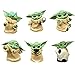 BESTZY Baby Yoda Toy 6 Figuras de Peluche para Bebé Baby Yoda Doll Figure Modelo de Acción para la Oficina o Los Niños(A)
