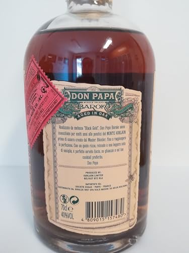 Don Papa Acquavite Distillato di melassa Baroko, Pacco Regalo, 700 ml - 3