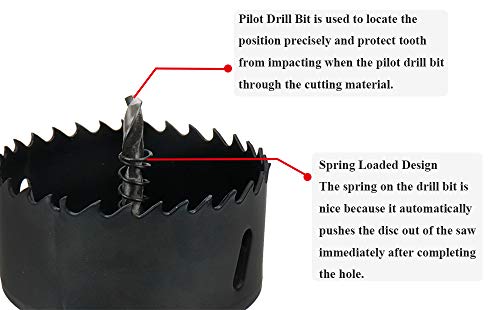 Image of Corn Hole Saw 6-inch Dia BI-Metal Hole Cutter Drill Bit Great for Making Cornhole Boards