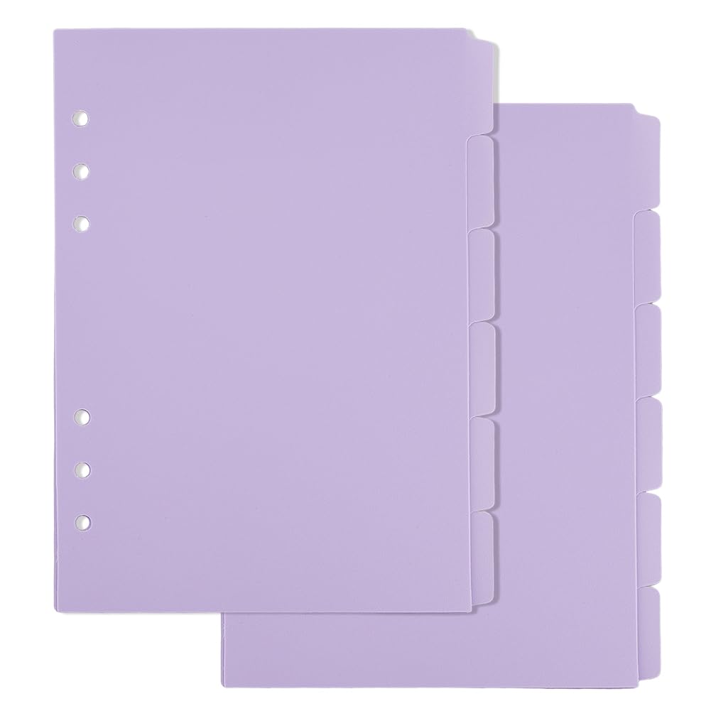 SUPERFINDINGS 10 Sheets A5 Index Binder Dividers 8.6x5.8inch