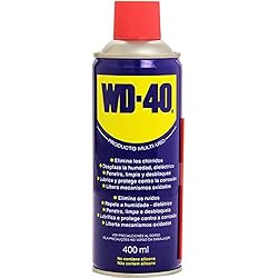 WD-40 Producto Multi-Uso- Spray 400ml-Lubrica, Afloja, Protege del óxido, Dieléctrico, Limpia metales y plásticos y Desplaza la humedad