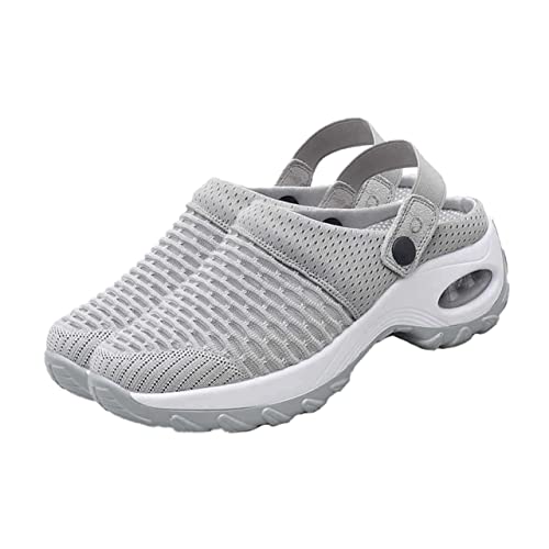 Sandalias casuales para mujer de malla cómodas y calzado de verano ligero UKCOCO