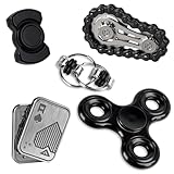 KAMBOLLY 5 Pcs Fidget Toys Adults Metal Fidgets Toy Set Magnetic Spinners...